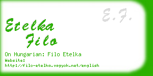 etelka filo business card